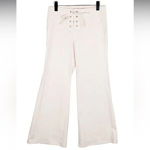 Nili Lotan Wide Leg Flare Pants in White Women’s Size 0